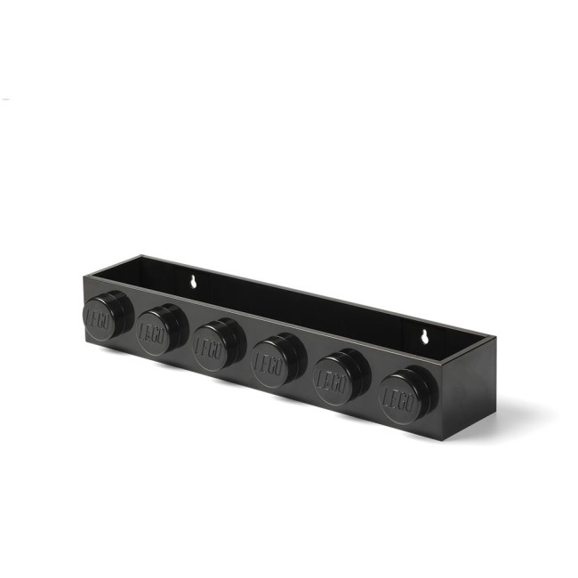 41121733 Kirjahylly 6 Knobs - Musta